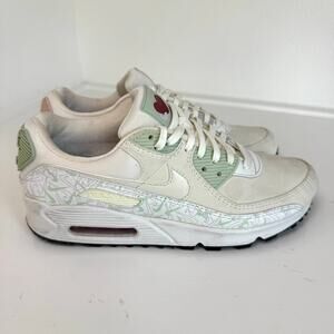 Nike Air Max 90 U Complete Me Valentine’s Day White Green Pink Sneakers 8.5